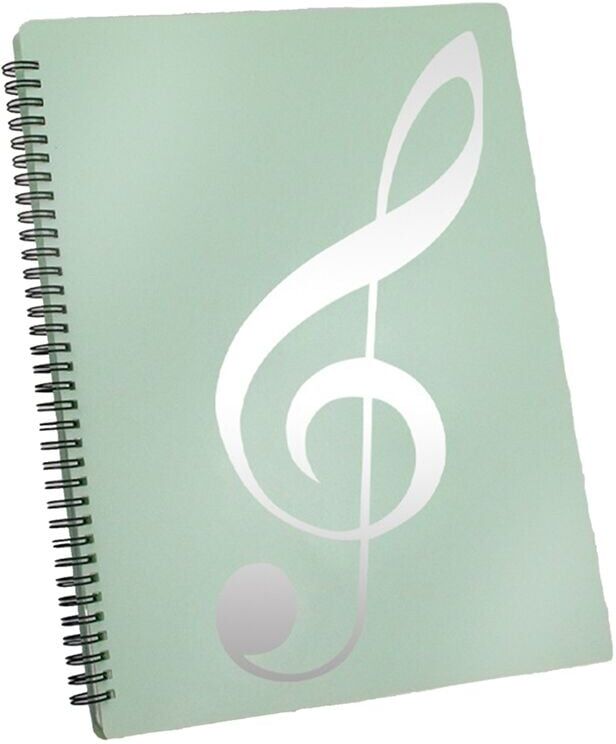 TLILY Sheet Music Folder, 60 Pages Capacity, Music/Holder,Fits Letter Size A4, Writable & Detachable (Green)