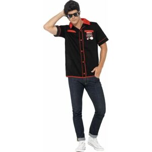 SMIFFYS 50s Bowling Shirt with Strike It Lucky Motifs [22432L]