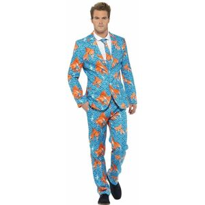 Smiffys - Goldfish Suit Blue with Jacket Trousers and Tie [43530L]