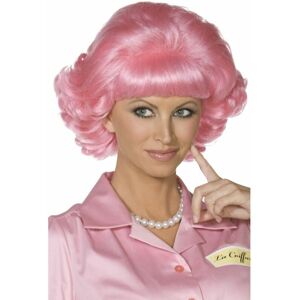 SMIFFYS Grease Frenchy Wig Pink Short Curly [42127]