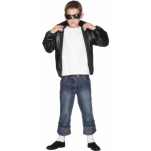 Smiffys - Grease T-Birds Jacket Black with Logo [27491M]