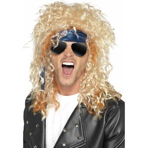 SMIFFYS Heavy Metal Rocker Kit Blonde with Wig Glasses & Bandana [41568]