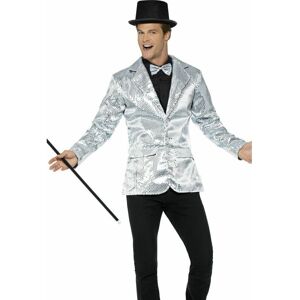 SMIFFYS Sequin Jacket Mens Silver [21139L]