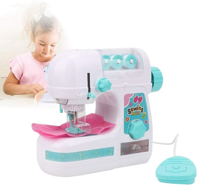 HÉLOISE Children's Sewing Machine Medium Electric Sewing Machine Children's Sewing Machine Portable Mini Sewing Machine Interesting Educational Toys for