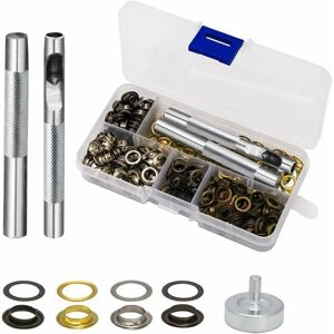 ORCHIDÉE 1/4 Eyelet Kit 200 Sets Eyelet Eyelets 6mm Sewing Eyelets with Tool
