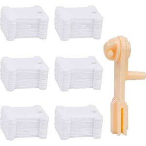 240 Pieces White Plastic Bobbin Thread Holder Embroidery Cross Stitch Bobbin with 1 Thread Winder for Embroidery Storage and Sewing Thread Organizer 240 Pieces White Plastic Bobbin Thread Holder Embroidery Cross Stitch Bobbin with 1 Thread Winder for Embroidery Storage and Sewing Thread Organizer