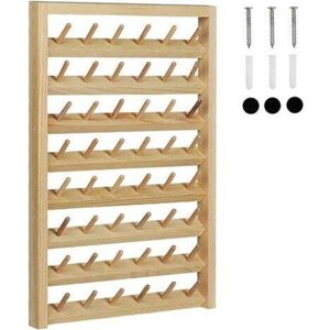 SNQ – 48 Spool Folding Thread Holder, Wooden Organizer, Wall Mount, Cone, Embroidery Machine, Sewing SNQ – 48 Spool Folding Thread Holder, Wooden Organizer, Wall Mount, Cone, Embroidery Machine, Sewing