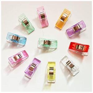 100PCS Sewing Clips, Plastic Sewing Clips Assorted Colors, Wonder Sewing Fabric Craft Clips - Csparkv 100PCS Sewing Clips, Plastic Sewing Clips Assorted Colors, Wonder Sewing Fabric Craft Clips - Csparkv