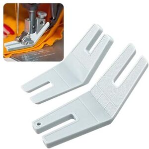 2Pcs Sewing Machine Presser Foot Tool Bulky Sewing Aid Straight Stitch Foot Sewing Guide White Plastic Sewing Machine Accessories - Csparkv 2Pcs Sewing Machine Presser Foot Tool Bulky Sewing Aid Straight Stitch Foot Sewing Guide White Plastic Sewing Machine Accessories - Csparkv