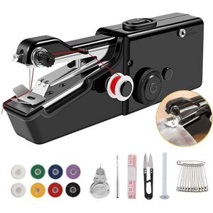 TEHTUY DIY Sewing Machine (Black), Mini Portable Sewing Machine with Rechargeable Cord, Suitable for Sewing, DIY Sewing Tools, Clothes, Fabrics, Curtains TEHTUY DIY Sewing Machine (Black), Mini Portable Sewing Machine with Rechargeable Cord, Suitable for Sewing, DIY Sewing Tools, Clothes, Fabrics, Curtains