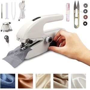 GOTRAYS Handheld Sewing Machine, Mini Portable Electric Sewing Machine Hand Held Stitching Machine, Fast Stitch Suitable for Fabrics, Clothes, DIY Home Travel GOTRAYS Handheld Sewing Machine, Mini Portable Electric Sewing Machine Hand Held Stitching Machine, Fast Stitch Suitable for Fabrics, Clothes, DIY Home Travel