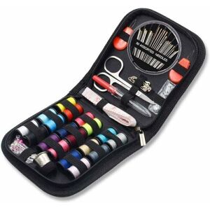 SNQ Mini costura kit with 52 costura tools, 18 carretes de hilo con ja coja de costura negra para principiantes, niños, viajeros, máquina de coser para SNQ Mini costura kit with 52 costura tools, 18 carretes de hilo con ja coja de costura negra para principiantes, niños, viajeros, máquina de coser para