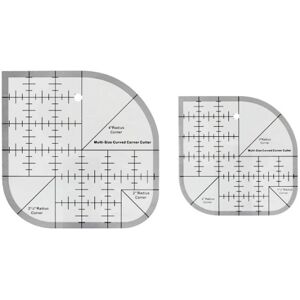 TLILY Non Slip Curved Corner Cutter Ruler diy Crafts Patchworks Sewing Template Quilting Accessories Multifunctional TLILY Non Slip Curved Corner Cutter Ruler diy Crafts Patchworks Sewing Template Quilting Accessories Multifunctional