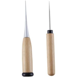 MEMKEY Set of 2 Wooden Handles Sewing Awl Hole Punch Set Sewing Awl Solid Awl Tool for diy MEMKEY Set of 2 Wooden Handles Sewing Awl Hole Punch Set Sewing Awl Solid Awl Tool for diy