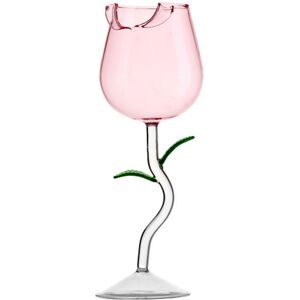 BASETBL Rose-shaped wine glasses, large wine glasses, Valentine's Day wine glasses, champagne glasses with a pink flower pattern BASETBL Rose-shaped wine glasses, large wine glasses, Valentine's Day wine glasses, champagne glasses with a pink flower pattern