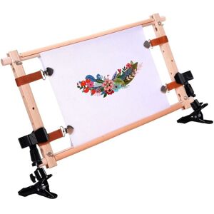TLILY Rotating Wooden CrossStitch Frame - with Clip, Adjustable Large Embroidery Hoop Holder, Suitable for Sewing Crafts TLILY Rotating Wooden CrossStitch Frame - with Clip, Adjustable Large Embroidery Hoop Holder, Suitable for Sewing Crafts