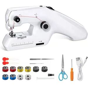 ODIPIE White - Portable Double Thread Sewing Machine, Mini Handheld Electric Sewing Machine for Adults ODIPIE White - Portable Double Thread Sewing Machine, Mini Handheld Electric Sewing Machine for Adults
