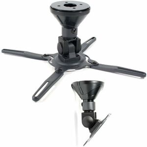 Loops - Black Universal Projector Ceiling Mount Bracket Swivel Tilting Hanging Holder