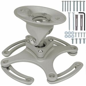 Tectake - Universal projector ceiling mount - projector mount, projector stand, projector bracket - grey - grey