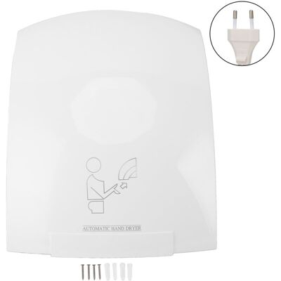 OEM 1200w Hand Dryer With 10-second Automatic Detection, Fast Drying, Strong Hot Airflow, For Bathrooms, Shopping Malls, Hotels, Eu Plug, 220v OEM 1200w Hand Dryer With 10-second Automatic Detection, Fast Drying, Strong Hot Airflow, For Bathrooms, Shopping Malls, Hotels, Eu Plug, 220v