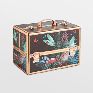 Btfy - Make Up Case Cosmetic Organiser Vanity Case Beauty Box Professional Large Lockable (Jungle Print)