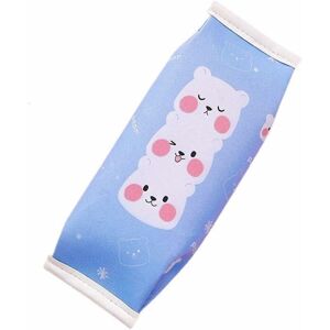 Cute Pencil Case Cartoon Pen Bag for Kids Waterproof pu Leather Pocket Stationery Portable Cosmetic Makeup Storage Zipper Bag (Blue-2) Denuotop