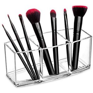 Linghhang - 1 x Cosmetic Organizer (Brushes Not Included), Brush Holder, Hair Accessory, Elegant Organizer with 3 Compartments for Clear Acrylic Linghhang - 1 x Cosmetic Organizer (Brushes Not Included), Brush Holder, Hair Accessory, Elegant Organizer with 3 Compartments for Clear Acrylic