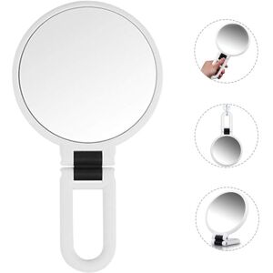 AOUGO Makeup Mirror Double Sided 5X/1X Magnifying,Hand Held Mirror with Folding Handle,Compact Cosmetic Vanity Mirror for AOUGO Makeup Mirror Double Sided 5X/1X Magnifying,Hand Held Mirror with Folding Handle,Compact Cosmetic Vanity Mirror for