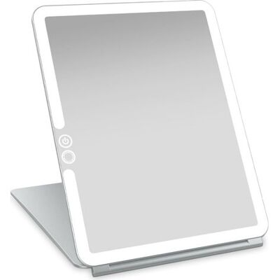 OEM Travel Makeup Mirror With Led Lighting. 3-color Light, Compact, Portable, Illuminated, Rechargeable, Lighted Mirror. Perfect For Travel, Makeup Needs. OEM Travel Makeup Mirror With Led Lighting. 3-color Light, Compact, Portable, Illuminated, Rechargeable, Lighted Mirror. Perfect For Travel, Makeup Needs.