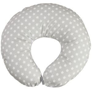 Kinder Valley - Grey Star Donut Nursing Pillow for Breastfeeding & Bottle Feeding - Grey