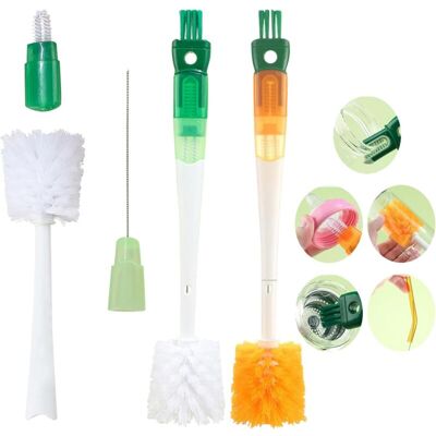 CCYKXAA 2 Pack Bottle Brush, 5 in 1 Multifunctional Bottle Brush, Baby Bottle Brush, Cup Lid Cleaning Brush, Straw Brush, Baby Bottle Brush, Bottle CCYKXAA 2 Pack Bottle Brush, 5 in 1 Multifunctional Bottle Brush, Baby Bottle Brush, Cup Lid Cleaning Brush, Straw Brush, Baby Bottle Brush, Bottle
