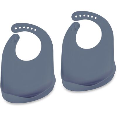 Relaxdays - Silicone Bibs Set - 30 x 23 x 1.5 cm - 2-pack - Silicone Bibs Relaxdays - Silicone Bibs Set - 30 x 23 x 1.5 cm - 2-pack - Silicone Bibs