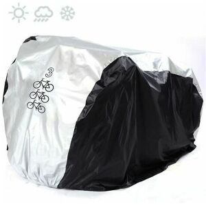 Orchidée - Bike Cover for 3 Bikes Waterproof uv Protection Rain Snow Cover for Bicycles Dustproof All Weather (Black)