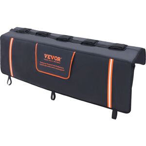 VEVOR Tailgate Bike Pad, 53' Truck Tailgate Pad Carry 5 Mountain Bikes, Upgraded Grooves Tailgate Protection Pad with Reflective Strips and Tool Pockets,