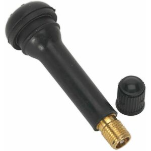 Loops - 100 pk Snap-in Tubeless Tyre Valve TR412 - 49mm Length - Replacement Valve