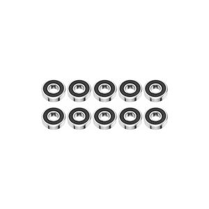 HÉLOISE 10pcs Sealed Rubber Deep Groove Ball Bearings, High Speed Deep Groove Ball Bearing 6000-2RS 10268mm