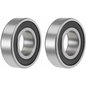 AOUGO 4pcs 6004-2RS Deep Groove Ball Bearing 20x42x12mm Double Seal Rubber and Chrome Steel, 6004RS Sealed Deep Groove Ball Bearing