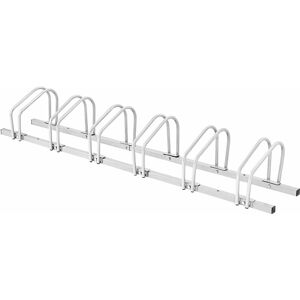 GYMAX 6 Bike Rack Bicycle Storage Rack Bicycle Parking Stand for Home Garden Garage