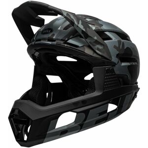 Super air r mips mtb full face helmet 2020: matte/gloss black camo l 58-62CM BEH7113678 - Bell