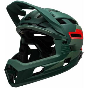 Super air r mips mtb full face helmet 2020: matte/gloss green/infrared l 58-62CM BEH7113696 - Bell