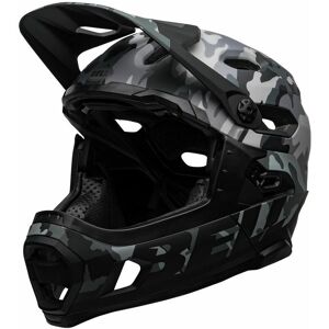 Super dh mips mtb helmet 2020: matte/gloss black camo l 58-62CM BEH7113158 - Bell