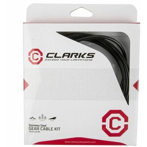 Universal s/s Front & Rear Gear Cable Kit w/SP4 Black Outer Casing - W8009BK - Clarks