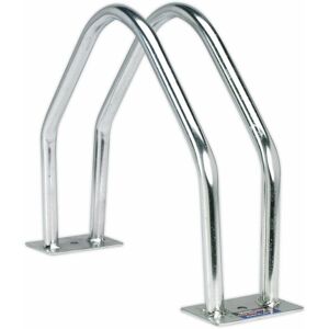 Loops - Heavy Duty Bicycle Rack - Single Bike Capacity - Galvanized Steel Construction