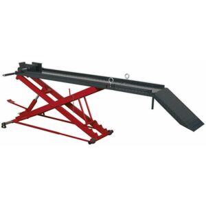 LOOPS Heavy Duty Hydraulic Motorcycle Lift - 450kg Capacity - Front Wheel Clamp