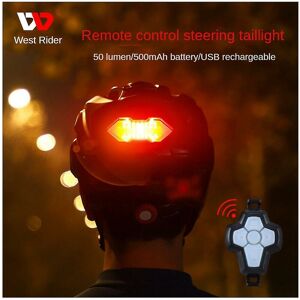 Woosien - Helmet Taillight Bicycle Remote Control Taillight Turn Signal Night Warning Taillight Equipment