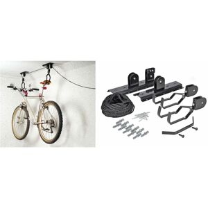 Berkfield Home - hi Bike Lift Metal Black