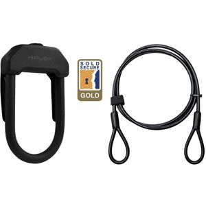 Hiplok - dx+ d lock & 2M cable: black hldxcab