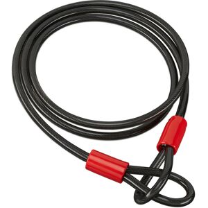 Relaxdays - Loop Cable 2m, For Bicycle & Luggage, Sleeved Loop Steel Cable, Long Bike Lock, Black