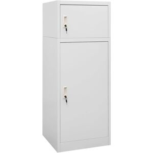 Saddle Cabinet Light Grey 53x53x140 cm Steel - Royalton