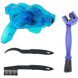 WOOSIEN 4pcs Professional Mtb Mountain Road Bike Cleaning Tools Set Portable Chain Crankset Cleaner Brush Scrubber